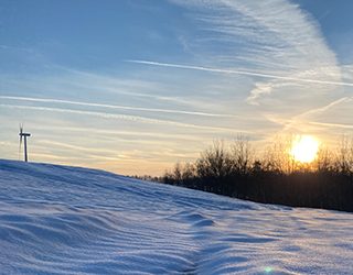 Unterwegs an der frischen Luft - mit Glück sogar in winterlicher Atmosphäre.